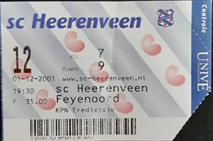 Toegangskaart sc Heerenveen – Feyenoord