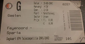 Toegangskaart Feyenoord – Sparta Rotterdam