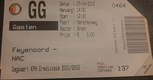 Toegangskaart Feyenoord – NAC Breda