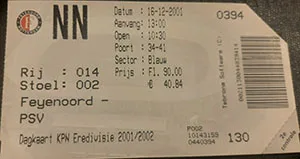 Toegangskaart Feyenoord – PSV