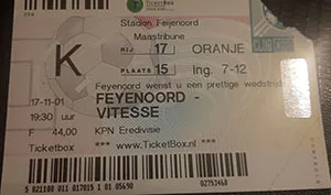 Toegangskaart Feyenoord – Vitesse