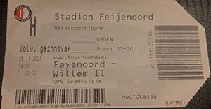 Toegangskaart Feyenoord – Willem II
