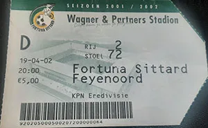 Toegangskaart Fortuna Sittard – Feyenoord