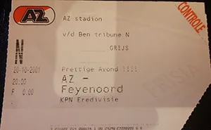 Toegangskaart AZ – Feyenoord
