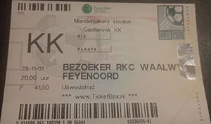 Toegangskaart RKC Waalwijk – Feyenoord
