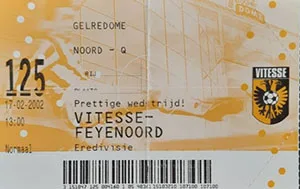 Toegangskaart Vitesse – Feyenoord