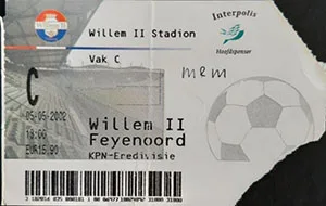 Toegangskaart Willem II – Feyenoord