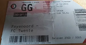 Toegangskaart Feyenoord – FC Twente