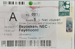 Toegangskaart SC NEC – Feyenoord