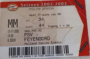 Toegangskaart PSV – Feyenoord