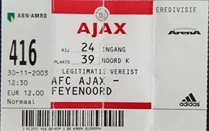 Toegangskaart AFC Ajax – Feyenoord