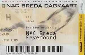 Toegangskaart NAC Breda – Feyenoord