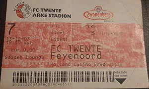 Toegangskaart FC Twente – Feyenoord