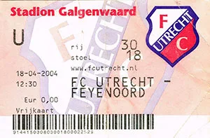 Toegangskaart FC Utrecht – Feyenoord