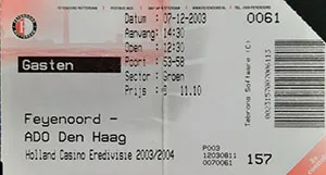 Toegangskaart Feyenoord – ADO Den Haag