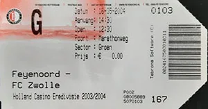 Toegangskaart Feyenoord – FC Zwolle