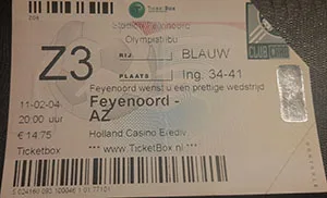 Toegangskaart Feyenoord – AZ