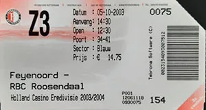 Toegangskaart Feyenoord – RBC