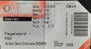 Toegangskaart Feyenoord – PSV
