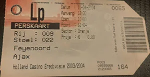 Toegangskaart Feyenoord – AFC Ajax