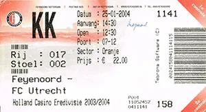 Toegangskaart Feyenoord – FC Utrecht