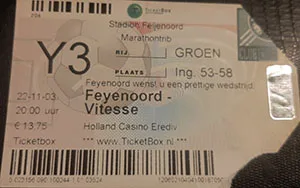 Toegangskaart Feyenoord – Vitesse