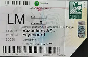 Toegangskaart AZ – Feyenoord
