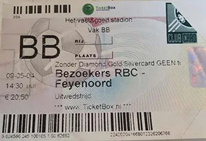 Toegangskaart RBC – Feyenoord