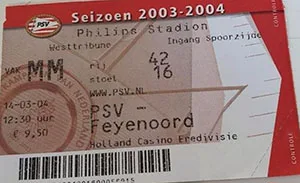 Toegangskaart PSV – Feyenoord