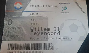 Toegangskaart Willem II – Feyenoord