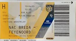 Toegangskaart NAC Breda – Feyenoord