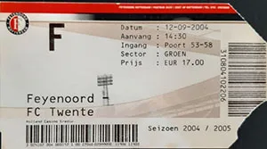 Toegangskaart Feyenoord – FC Twente