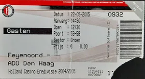 Toegangskaart Feyenoord – ADO Den Haag