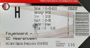 Toegangskaart Feyenoord – sc Heerenveen