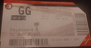 Toegangskaart Feyenoord – FC Den Bosch