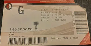 Toegangskaart Feyenoord – AZ