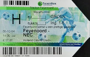 Toegangskaart Feyenoord – SC NEC