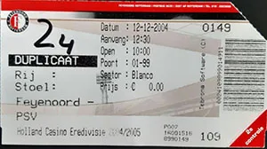 Toegangskaart Feyenoord – PSV