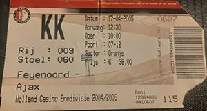 Toegangskaart Feyenoord – AFC Ajax
