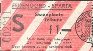 Toegangskaart Feyenoord – Sparta Rotterdam