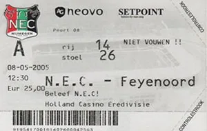 Toegangskaart SC NEC – Feyenoord