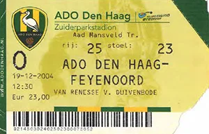 Toegangskaart ADO Den Haag – Feyenoord