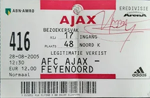 Toegangskaart AFC Ajax – Feyenoord