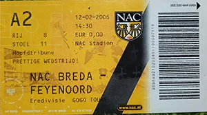 Toegangskaart NAC Breda – Feyenoord
