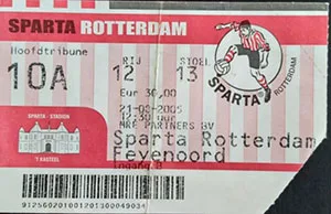 Toegangskaart Sparta Rotterdam – Feyenoord