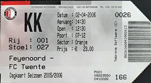 Toegangskaart Feyenoord – FC Twente