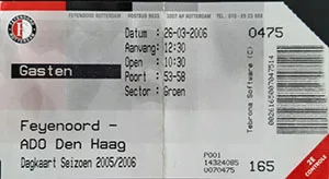 Toegangskaart Feyenoord – ADO Den Haag