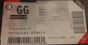 Toegangskaart Feyenoord – Heracles Almelo