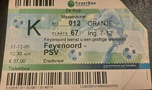 Toegangskaart Feyenoord – PSV