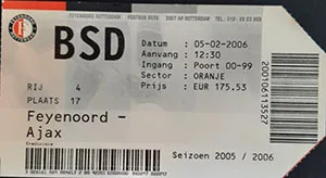 Toegangskaart Feyenoord – AFC Ajax